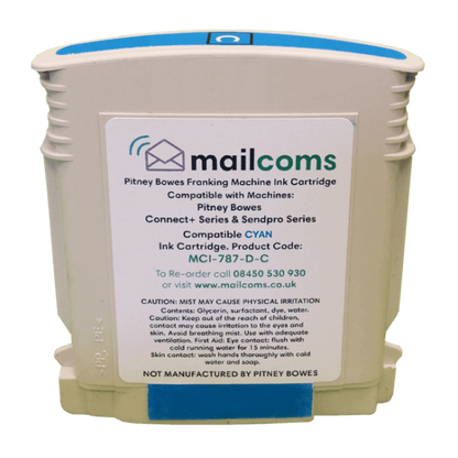 Mailcoms Connect+ 1000 & 2000 Compatible Cyan Standard Ink Cartridge